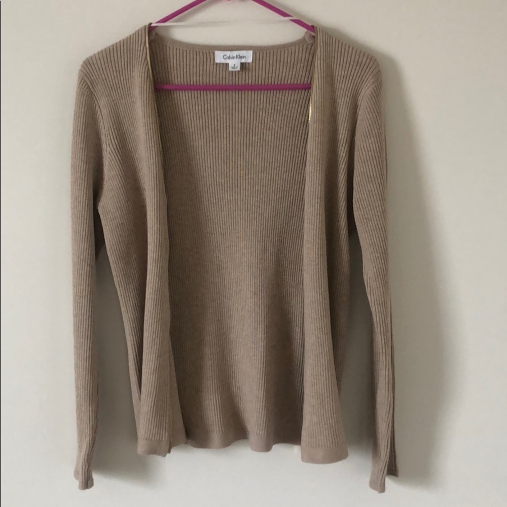 Beige Calvin Klein sweater